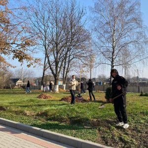 Уборка вокруг школы прошла успешно